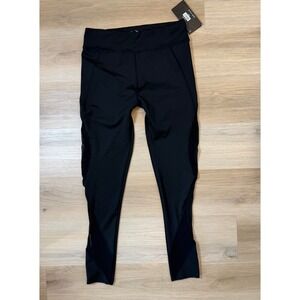 BSP High-Rise Ankle Leggings Mesh Ventilation PanelsBlack Size 2XLarge
